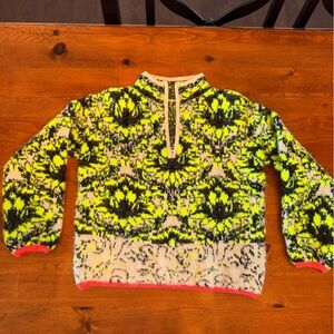 Neon Sweater with Pink Accents